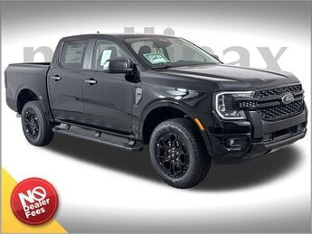 2025 Shadow Black Ford Ranger XLT 4 Door Truck RWD EcoBoost 2.3L I4 GTDi DOHC Turbocharged VCT Engine