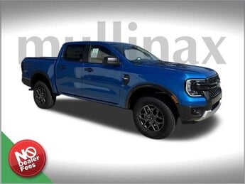 2024 Velocity Blue Metallic Ford Ranger XLT EcoBoost 2.3L I4 GTDi DOHC Turbocharged VCT Engine 4 Door RWD Automatic Truck