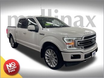 2019 White Platinum Metallic Tri-Coat Ford F-150 Limited 3.5L V6 EcoBoost Engine 4X4 4 Door