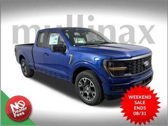 2025 Atlas Blue Metallic Ford F-150 STX 4 Door 2.7L V6 EcoBoost Engine Automatic RWD