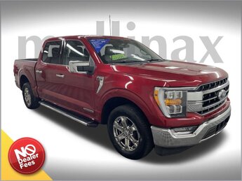 2023 Rapid Red Metallic Tinted Clearcoat Ford F-150 Lariat 3.5L PowerBoost Full-Hybrid V6 Engine Truck RWD