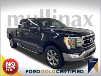 2021 Antimatter Blue Metallic Ford F-150 XLT Automatic 3.5L PowerBoost Full-Hybrid V6 Engine 4X4 4 Door Truck