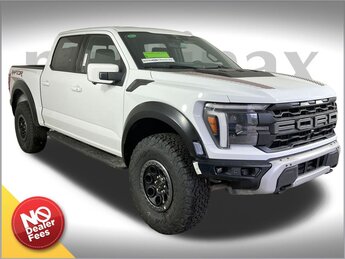 2025 Oxford White Ford F-150 Raptor 4 Door 3.5L V6 EcoBoost Engine Automatic
