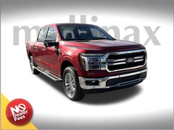 2025 Rapid Red Metallic Tinted Clearcoat Ford F-150 Lariat 4 Door 4X4 Truck 5.0L V8 Engine Automatic