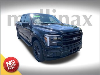 2025 Agate Black Metallic Ford F-150 Lariat Truck 4X4 4 Door Automatic 3.5L PowerBoost Full-Hybrid V6 Engine