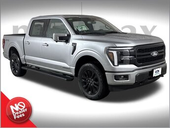 2025 Iconic Silver Metallic Ford F-150 Lariat 3.5L PowerBoost Full-Hybrid V6 Engine 4X4 4 Door Truck Automatic