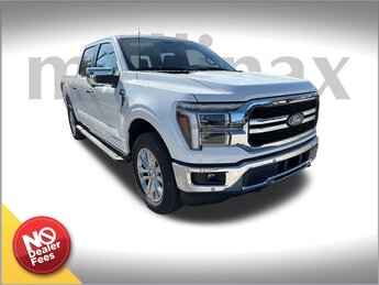 2025 Star White Metallic Tri-Coat Ford F-150 Lariat 3.5L PowerBoost Full-Hybrid V6 Engine Automatic 4X4 4 Door Truck