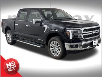 2025 Agate Black Metallic Ford F-150 Lariat 4X4 Truck 3.5L PowerBoost Full-Hybrid V6 Engine