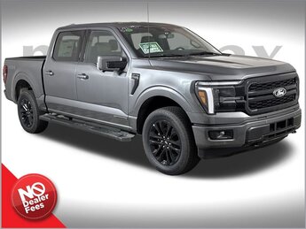 2025 Gray Ford F-150 Lariat Truck 4X4 3.5L PowerBoost Full-Hybrid V6 Engine