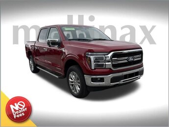 2025 Red Ford F-150 Lariat 4 Door 3.5L PowerBoost Full-Hybrid V6 Engine Automatic 4X4 Truck