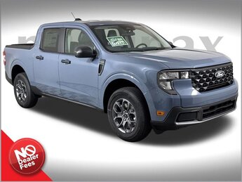 2025 Azure Gray Metallic Tri-Coat Ford Maverick XLT Truck 2.5L I-4 Hybrid Engine FWD Automatic (CVT)