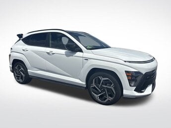 2024 Atlas White Hyundai Kona N Line I4 Engine FWD Automatic SUV