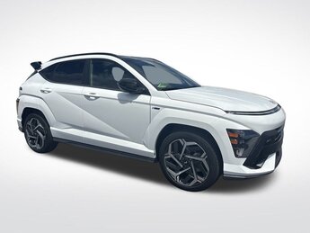2024 Atlas White Hyundai Kona N Line 4 Door I4 Engine Automatic FWD
