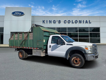 2015 Oxford White Ford Super Duty F-450 DRW Dump Truck Truck Regular Unleaded V-10 6.8 L/415 Engine Automatic 2 Door RWD