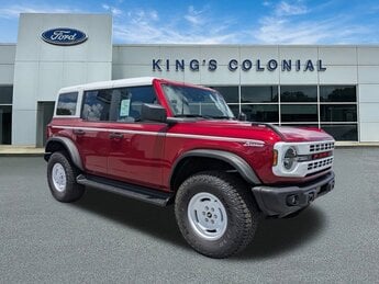 2025 Ruby Red Metallic Tinted Clearcoat Ford Bronco Heritage Edition Hard Top Twin Turbo Regular Unleaded V-6 2.7 L/164 Engine 4 Door 4X4 Automatic SUV