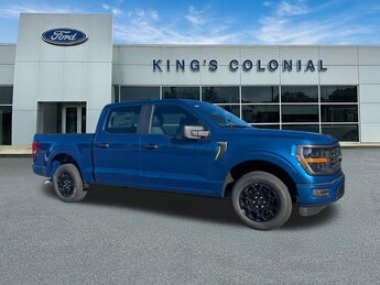 2025 Atlas Blue Metallic Ford F-150 Crew Cab STX Regular Unleaded 2.7 L EcoBoost Engine 4 Door Truck