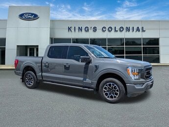 2021 Lead Foot Ford F-150 Crew Cab 4x4 XLT Sport Pkg w/Capt Chairs, Panoramic Moonroof, & Navigation 4X4 Truck PowerBoost Full-Hybrid V6 3.5 L Engine 4 Door