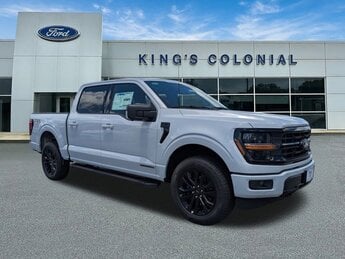 2025 Space White Metallic Ford F-150 Crew Cab 4x4 XLT PowerBoost Full-Hybrid V6 3.5 L Engine Truck Automatic