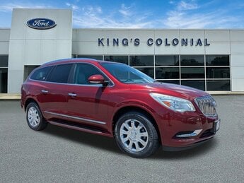 2017 Crimson Red Tintcoat Buick Enclave Premium w/Leather, Quad Buckets, & 3rd Row 4 Door Automatic Gas V6 3.6L/217 Engine SUV FWD