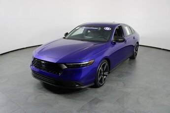 2023 Blue Honda Accord Hybrid Sport 2.0L 16V DOHC Engine 4 Door Automatic (CVT)