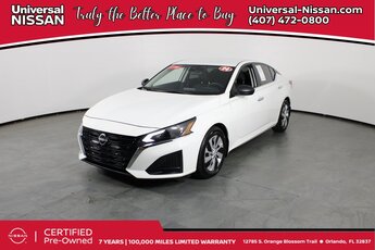 2024 Glacier White Nissan Altima 2.5 S 4 Door 2.5L 4-Cylinder DOHC 16V Engine FWD Automatic (CVT)