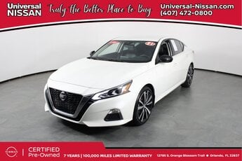 2021 Pearl White Tricoat Nissan Altima 2.5 SR Sedan FWD 4 Door 2.5L 4-Cylinder DOHC 16V Engine Automatic (CVT)
