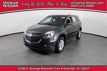 2017 Nightfall Gray Metallic Chevrolet Equinox LS 2.4L 4-Cylinder SIDI DOHC VVT Engine Automatic SUV 4 Door
