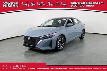 2024 Atlantic Gray Metallic Nissan Sentra SV 2.0L I4 DOHC Engine FWD Automatic (CVT) 4 Door