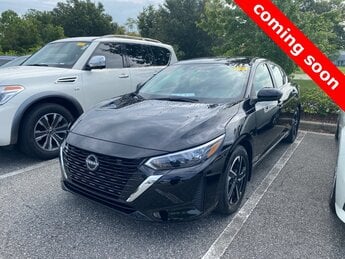 2024 Super Black Nissan Sentra SV Automatic (CVT) Sedan 4 Door 2.0L I4 DOHC Engine