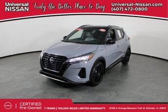 2022 Gray/Super Black Nissan Kicks SR SUV Automatic (CVT) 4 Door 1.6L 4-Cylinder DOHC 16V Engine