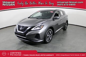 2021 Gun Metallic Nissan Murano S 3.5L V6 DOHC 24V Engine 4 Door SUV