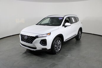 2019 Quartz White Hyundai Santa Fe SEL 2.4L I4 DGI DOHC 16V LEV3-ULEV70 185hp Engine SUV 4 Door Automatic
