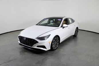 2021 Quartz White Hyundai Sonata Limited FWD I4 Engine 4 Door Sedan Automatic
