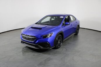 2022 WR Blue Pearl Subaru WRX Premium 4 Door Manual AWD 2.4L DOHC Engine Sedan