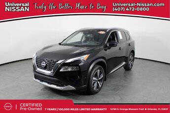 2022 Super Black Nissan Rogue Platinum SUV 4 Door Automatic (CVT) 1.5L I3 Turbocharged DOHC 12V LEV3-ULEV50 201hp Engine