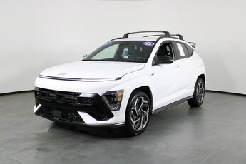 2025 Atlas White Hyundai Kona N Line SUV I4 Engine FWD 4 Door