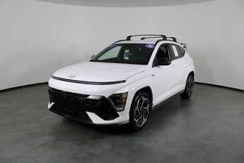 2025 Atlas White Hyundai Kona N Line FWD Automatic I4 Engine 4 Door SUV