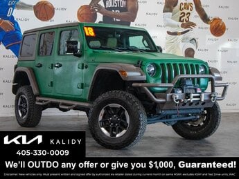 2018 Jeep Wrangler Unlimited Rubicon SUV 4X4 4 Door V6 Cylinder Engine Manual