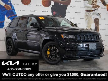 2021 Diamond Black Crystal Pearlcoat Jeep Grand Cherokee Trackhawk Automatic 4 Door SUV