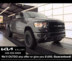 2022 Granite Crystal Metallic Clearcoat Ram 1500 Big Horn Automatic 4X4 Truck 8 Cylinder Engine 4 Door