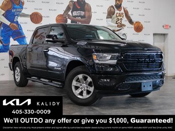 2022 Diamond Black Crystal Pearlcoat Ram 1500 Laramie 8 Cylinder Engine 4X4 4 Door Truck Automatic