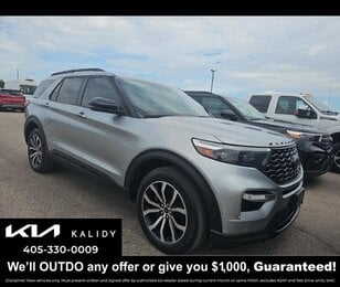 2020 Iconic Silver Metallic Ford Explorer ST SUV 4 Door V6 Cylinder Engine
