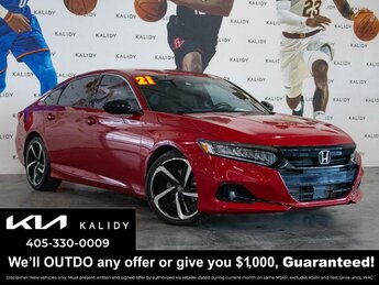2021 San Marino Red Honda Accord Sedan Sport 4 Cylinder Engine Automatic (CVT) Car