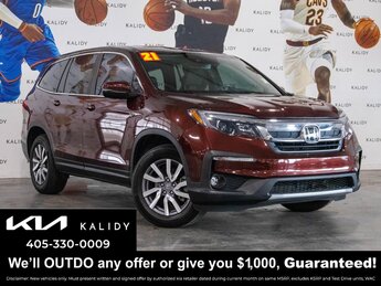 2021 Deep Scarlet Pearl Honda Pilot EX-L SUV Automatic FWD V6 Cylinder Engine 4 Door