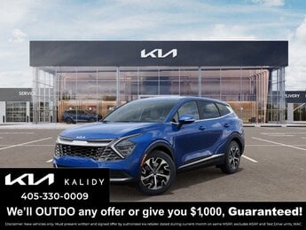 2025 Sapphire Blue Kia Sportage EX FWD Automatic 4 Cylinder Engine