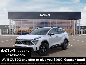 2025 Glacial White Pearl Kia Sportage X-Pro Prestige AWD 4 Door 4 Cylinder Engine