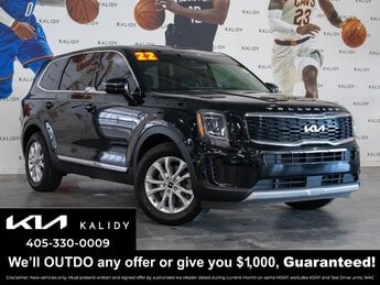 2022 Ebony Black Kia Telluride LX 4 Door FWD V6 Cylinder Engine Automatic SUV