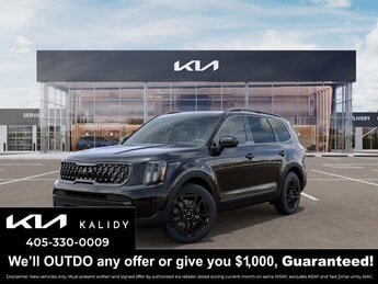 2025 Ebony Black Kia Telluride EX X-LINE AWD SUV 4 Door AWD