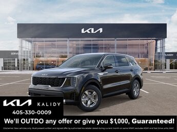 2025 Ebony Black Kia Sorento LX 4 Door FWD 2.5L I4 DGI DOHC 16V LEV3-SULEV30 191hp Engine SUV