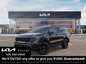 2025 Ebony Black Kia Sorento X-Line EX AWD 4 Door 2.5L I4 DGI Turbocharged DOHC 16V LEV3-SULEV30 281hp Engine SUV